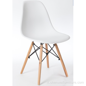 Mobili da sala da pranzo di lusso sedia moderna gambe in legno